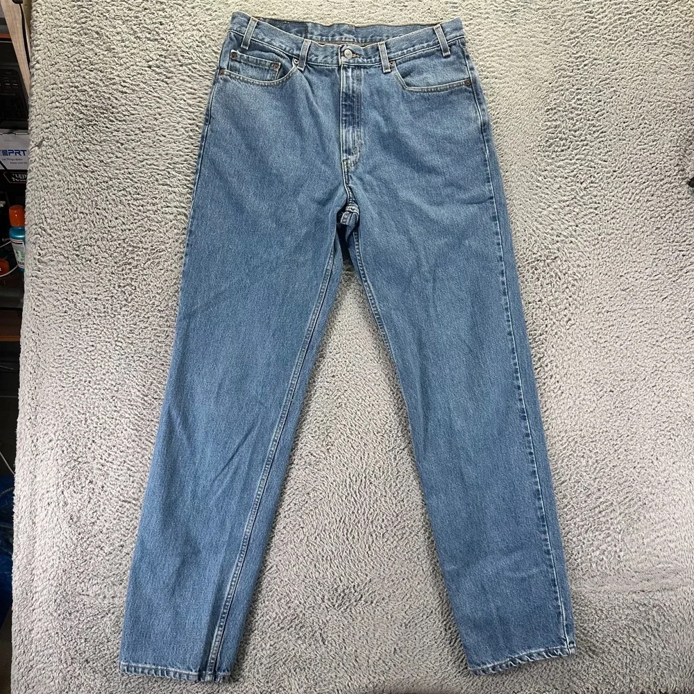 Vintage Levi's 550 Jeans Mens 36x36 Blue Cotton Denim Straight Workwear Travel
